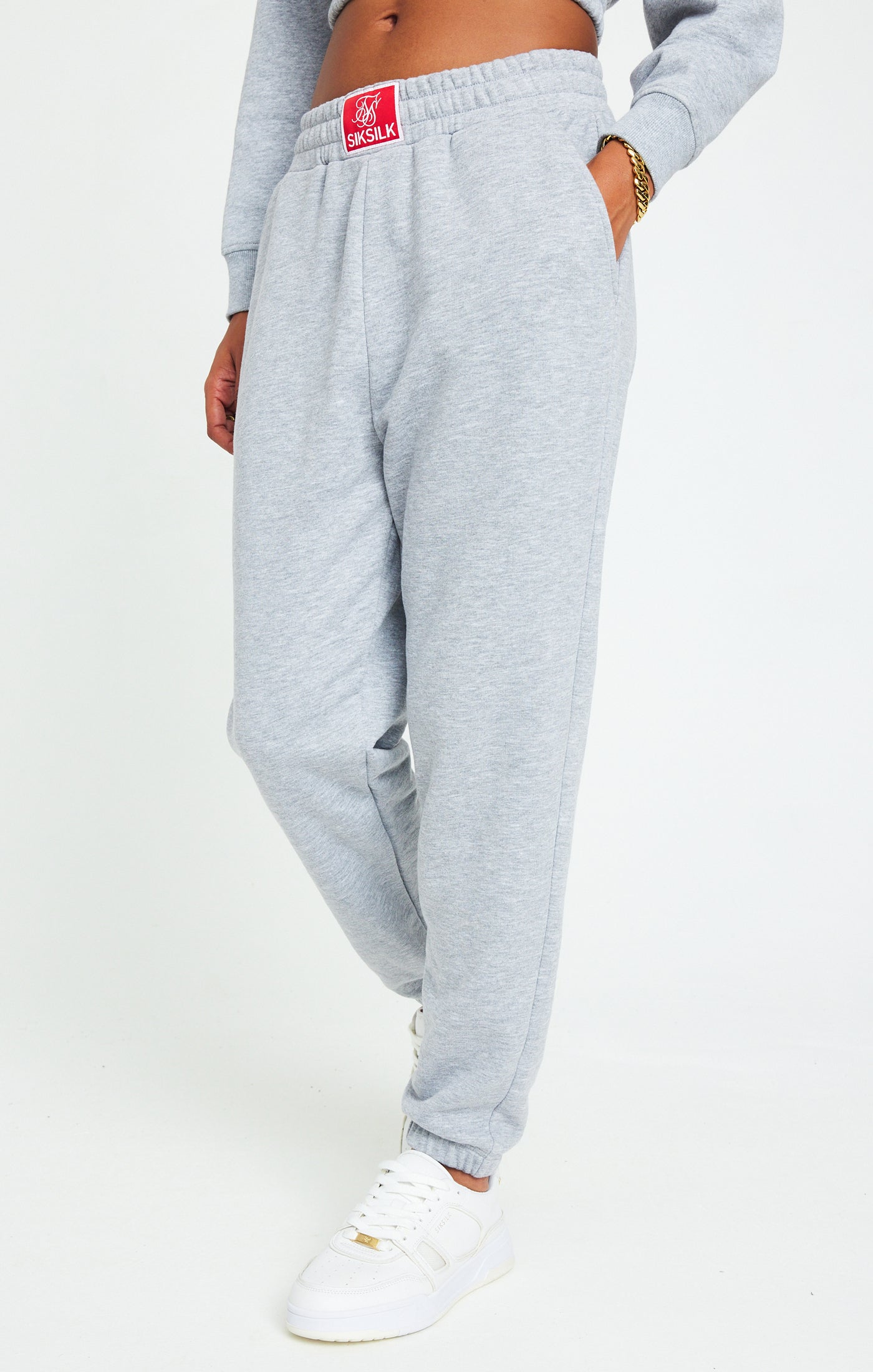 Load image into Gallery viewer, SikSilk Essential Oversize Jogger - Grey Marl