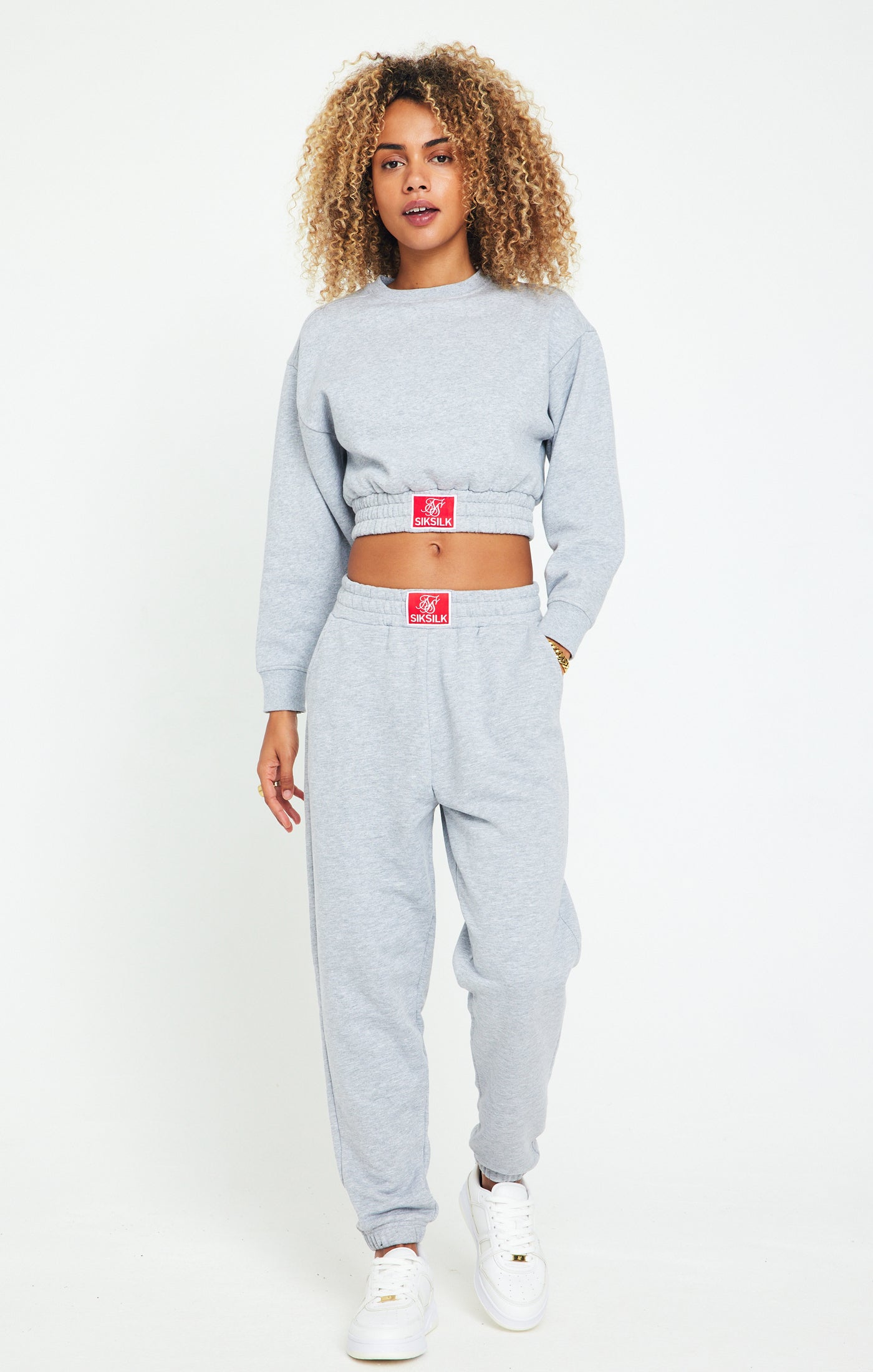 Load image into Gallery viewer, SikSilk Essential Oversize Jogger - Grey Marl (3)