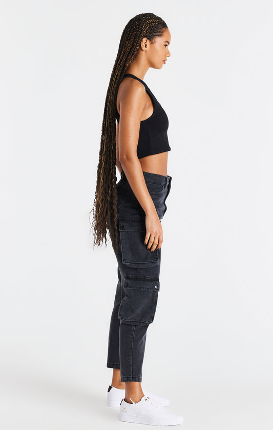 Black Popper Racerback Vest
