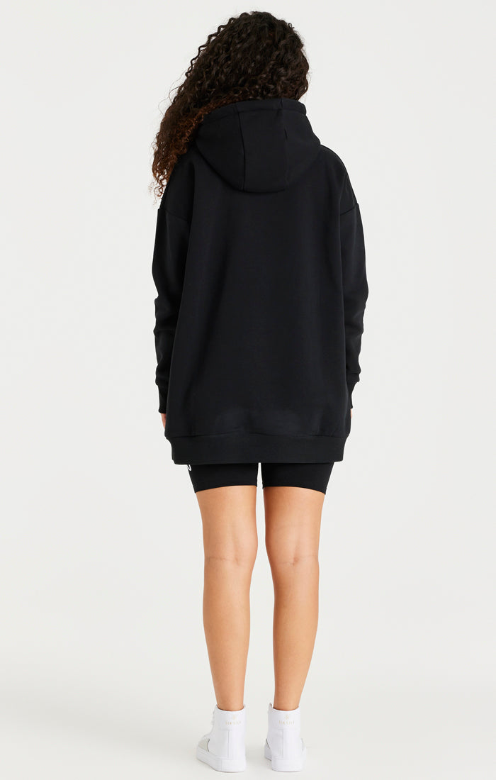 Load image into Gallery viewer, Black Oversize Hoodie Dress (3)