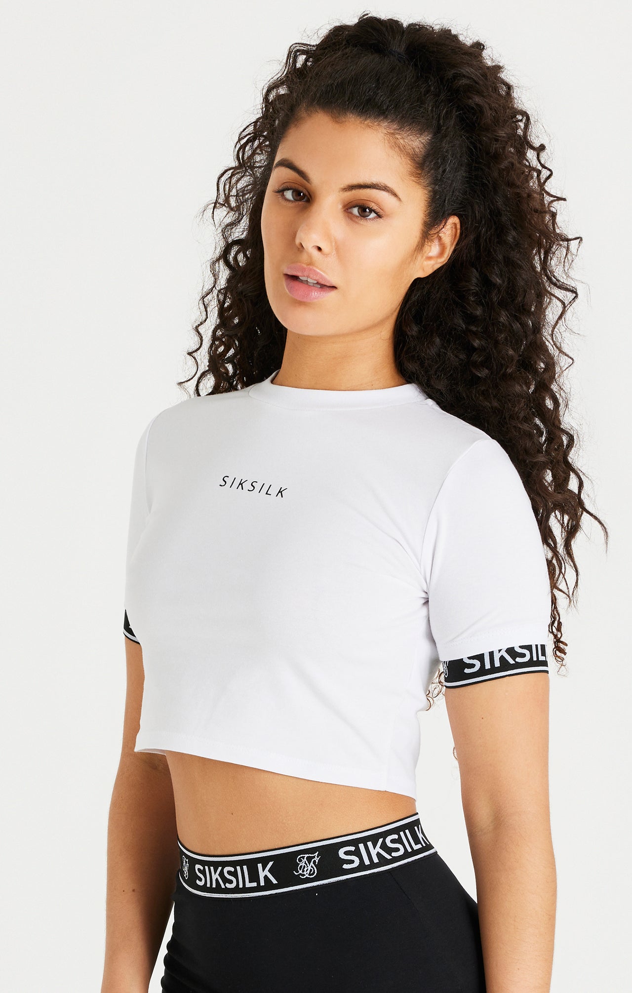 White Core Tape Crop T-Shirt (5)