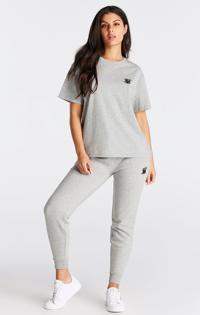 Grey Marl Essential Boyfriend T-Shirt (5)