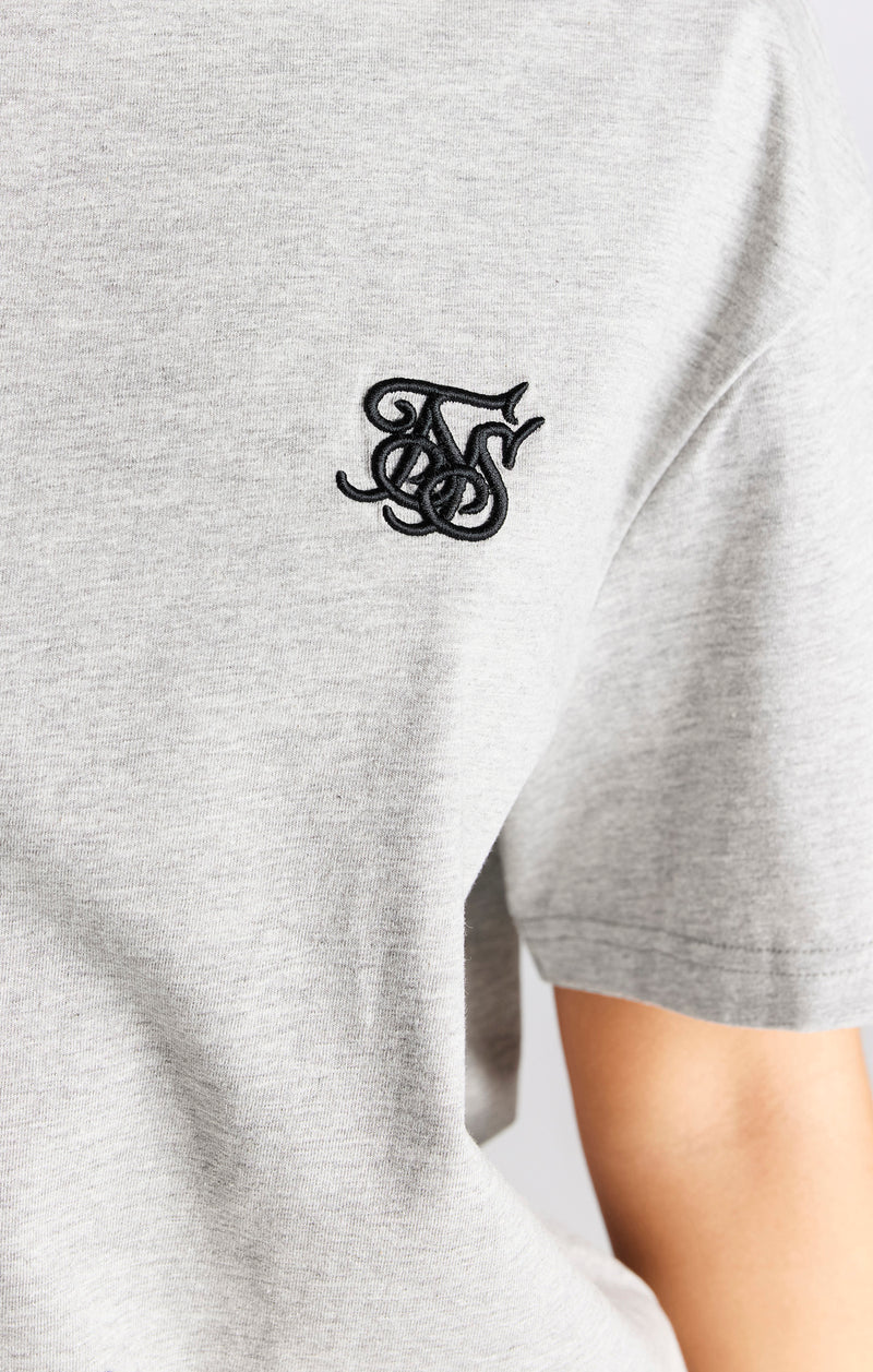 Grey Marl Essential Boyfriend T-Shirt (1)