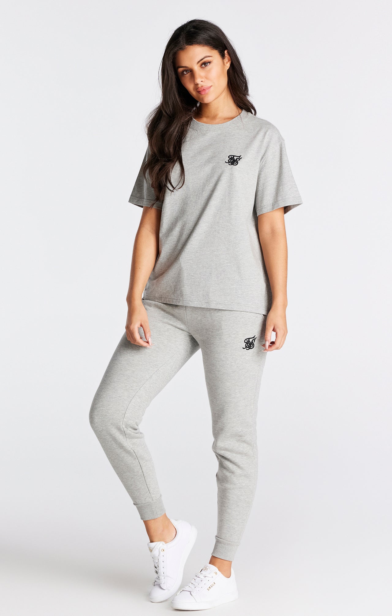 Grey Marl Essential Boyfriend T-Shirt (3)