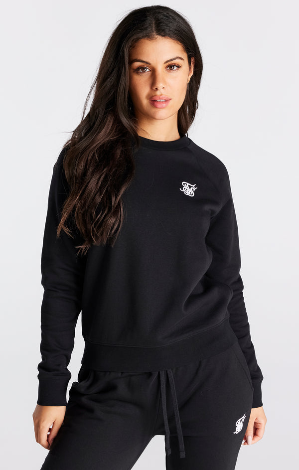 Black Essential Crew Sweatshirt