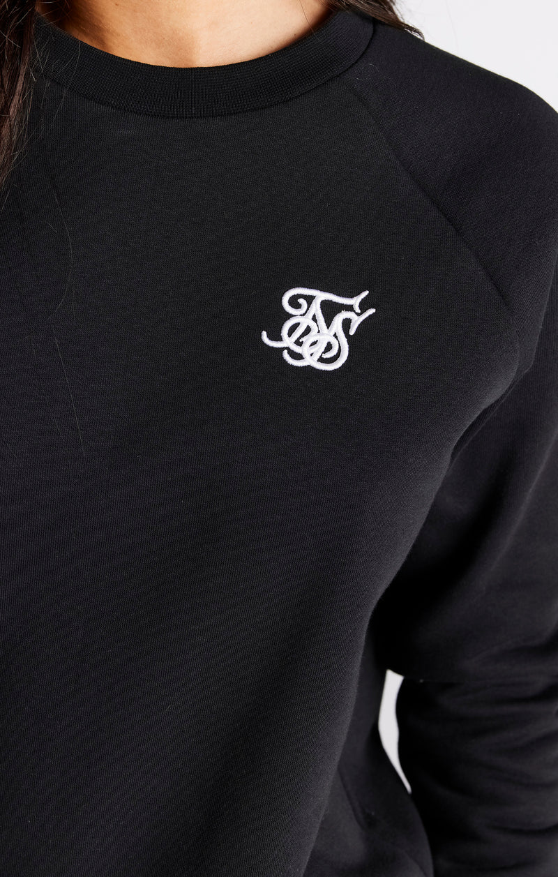 Black Essential Crew Sweatshirt (1)