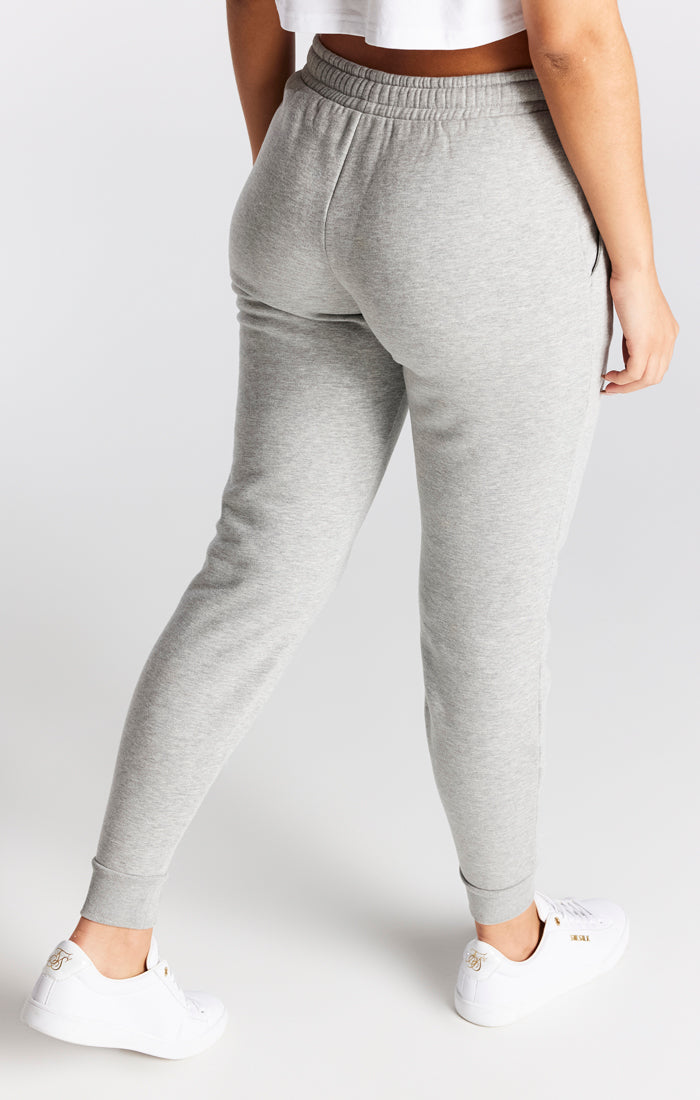 Grey Marl Essential Cuffed Jogger (1)