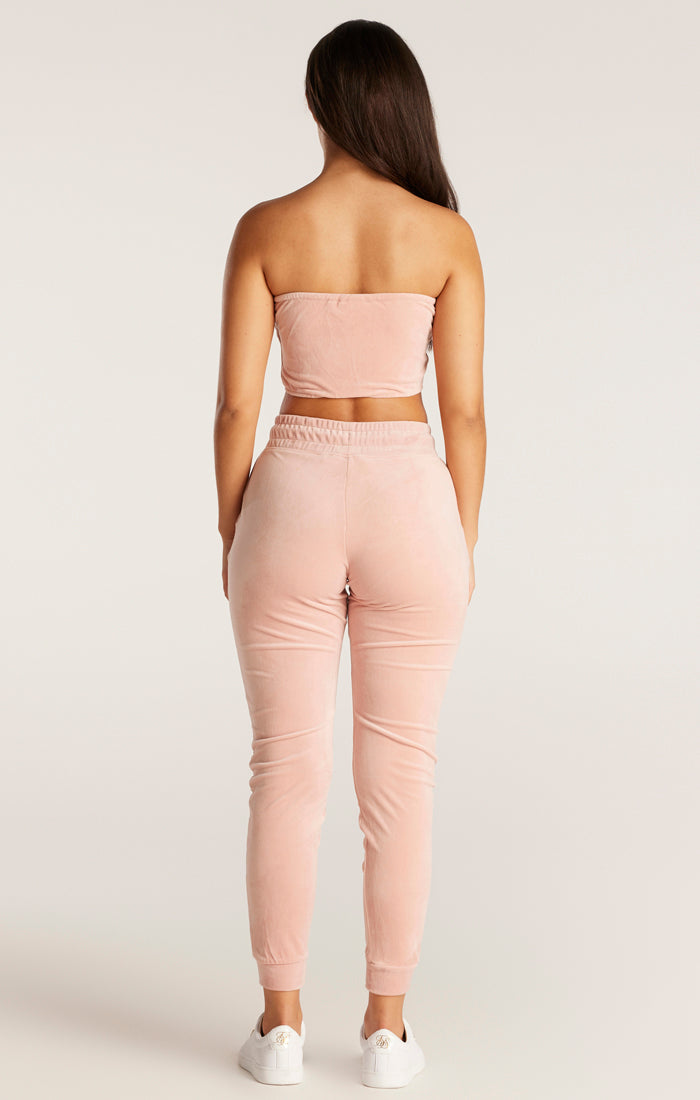 SikSilk Velour Embroidered Bandeau - Pink (5)