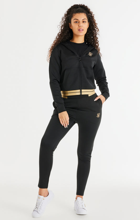 Black Zip Thru Hoodie
