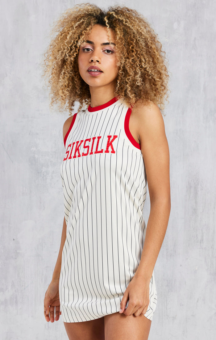 Load image into Gallery viewer, Space Jam X SikSilk Basketball Dress - Ecru (3)