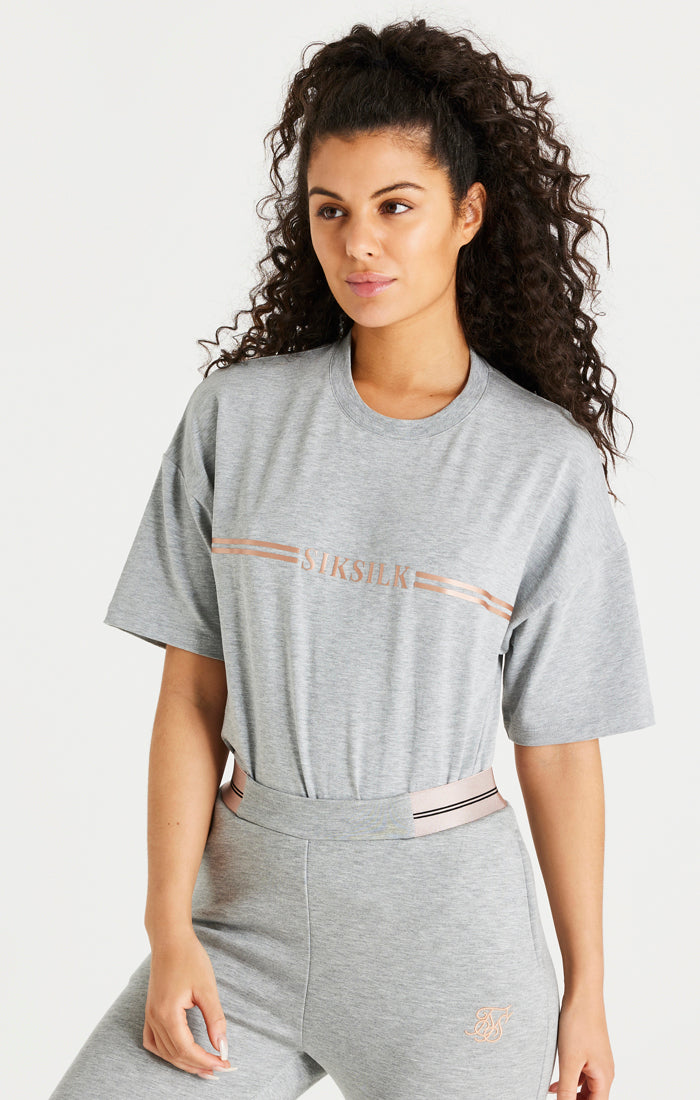 Grey Marl Box T-Shirt (1)