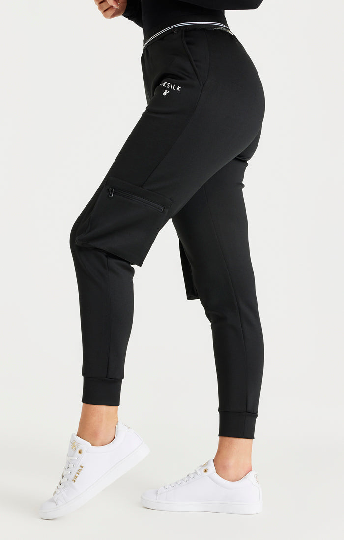Black Cargo Track Pant (1)