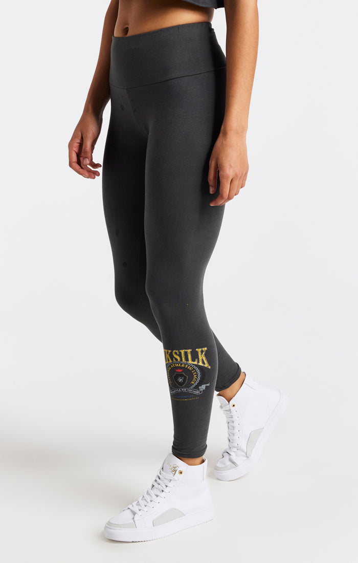 SikSilk Varsity Leggings - Washed Grey