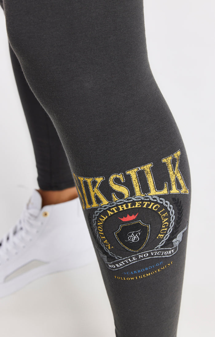SikSilk Varsity Leggings - Washed Grey (1)