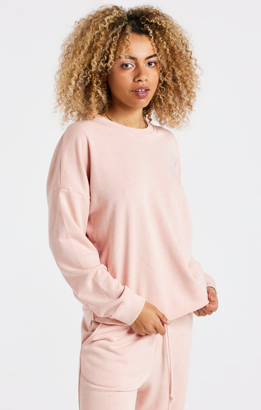 Pink Marl Oversize Sweat