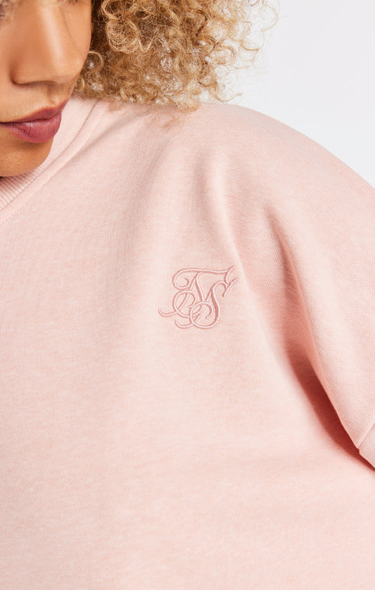 Pink Marl Oversize Sweat