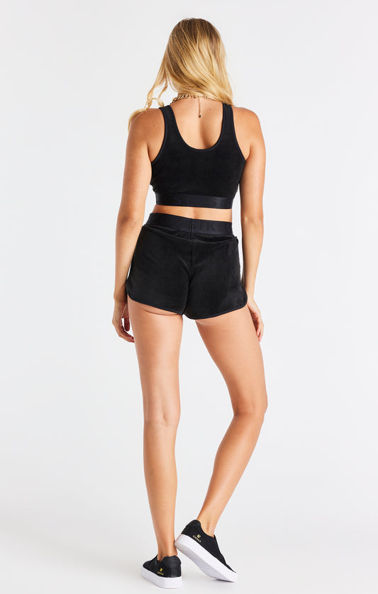 Black Velour Short