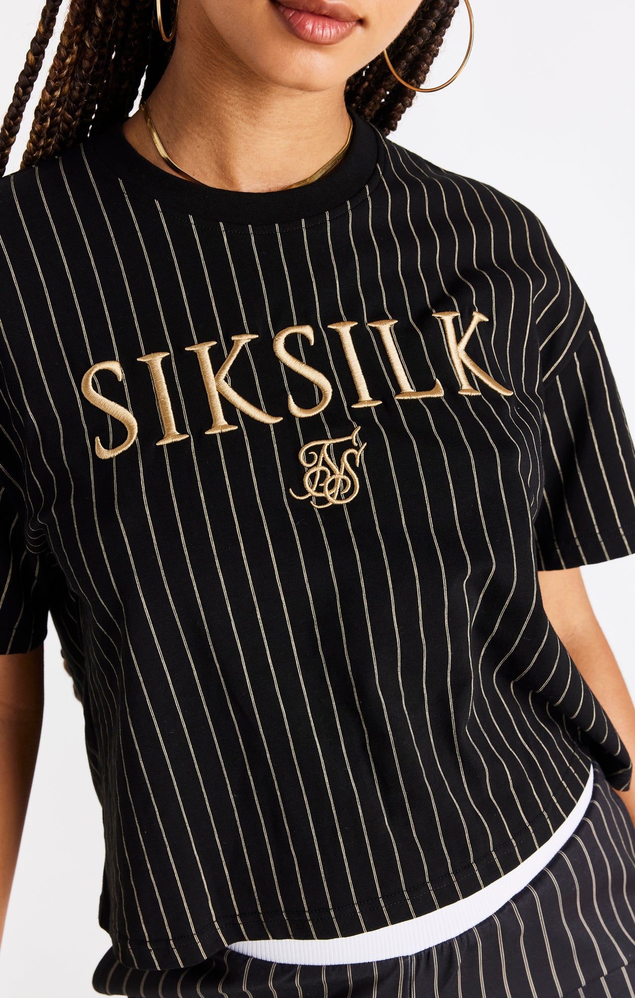 Black Pinstripe T-Shirt (1)