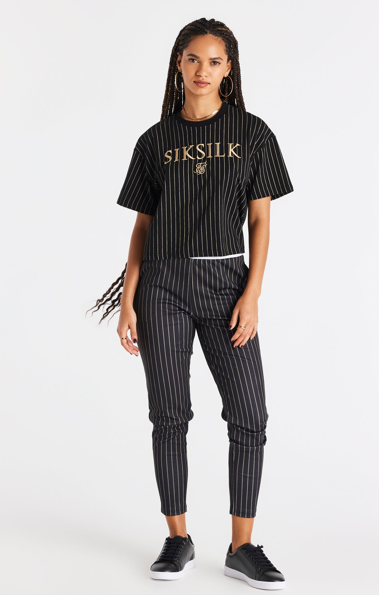 Black Pinstripe T-Shirt (2)