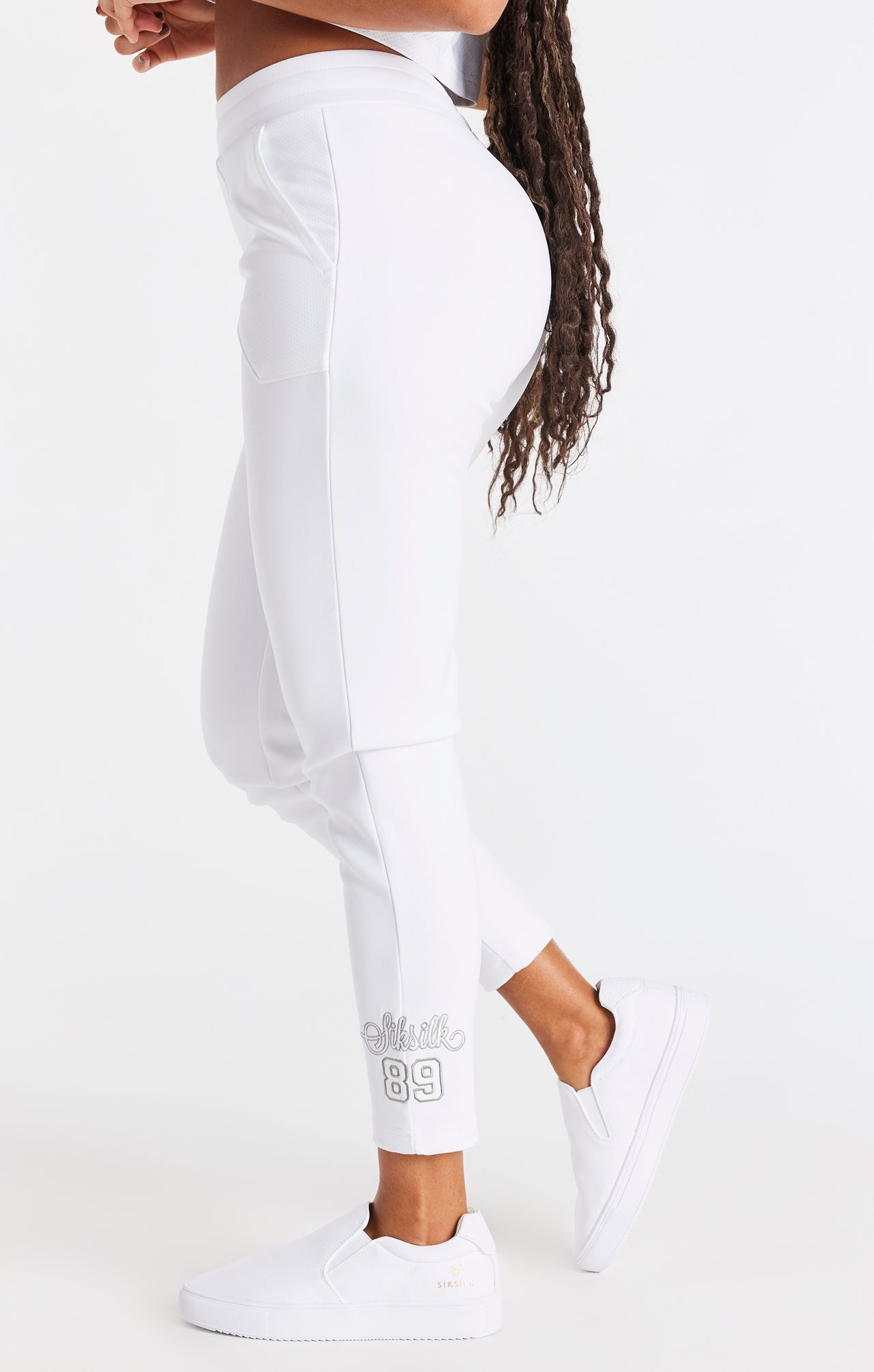 SikSilk Basketball Jogger - White (1)