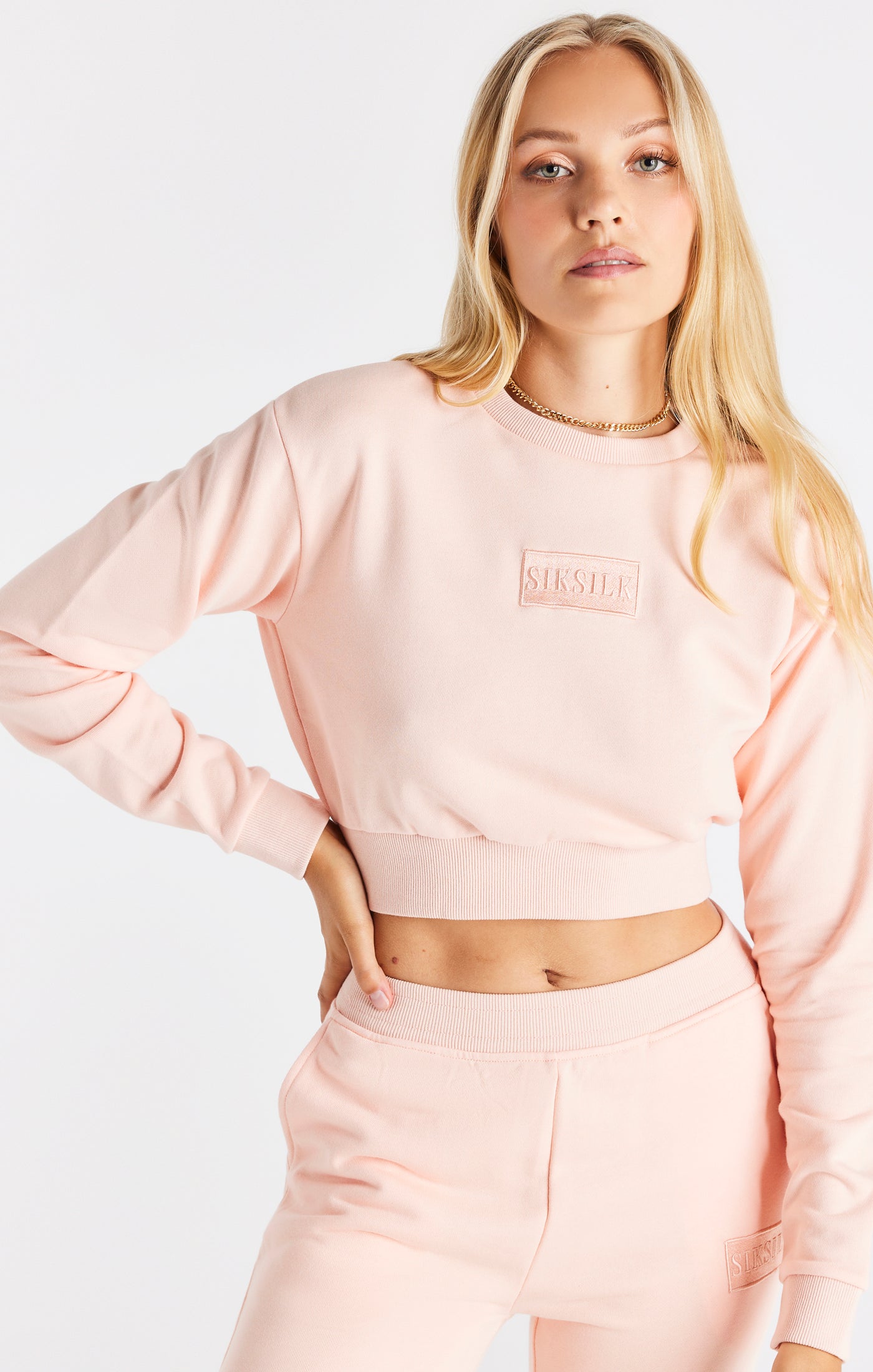 Load image into Gallery viewer, Pink Crop Sweat