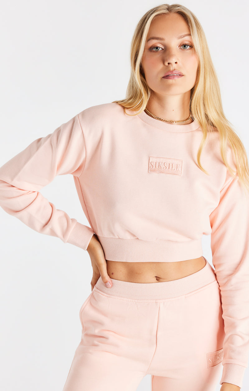 Pink Crop Sweat