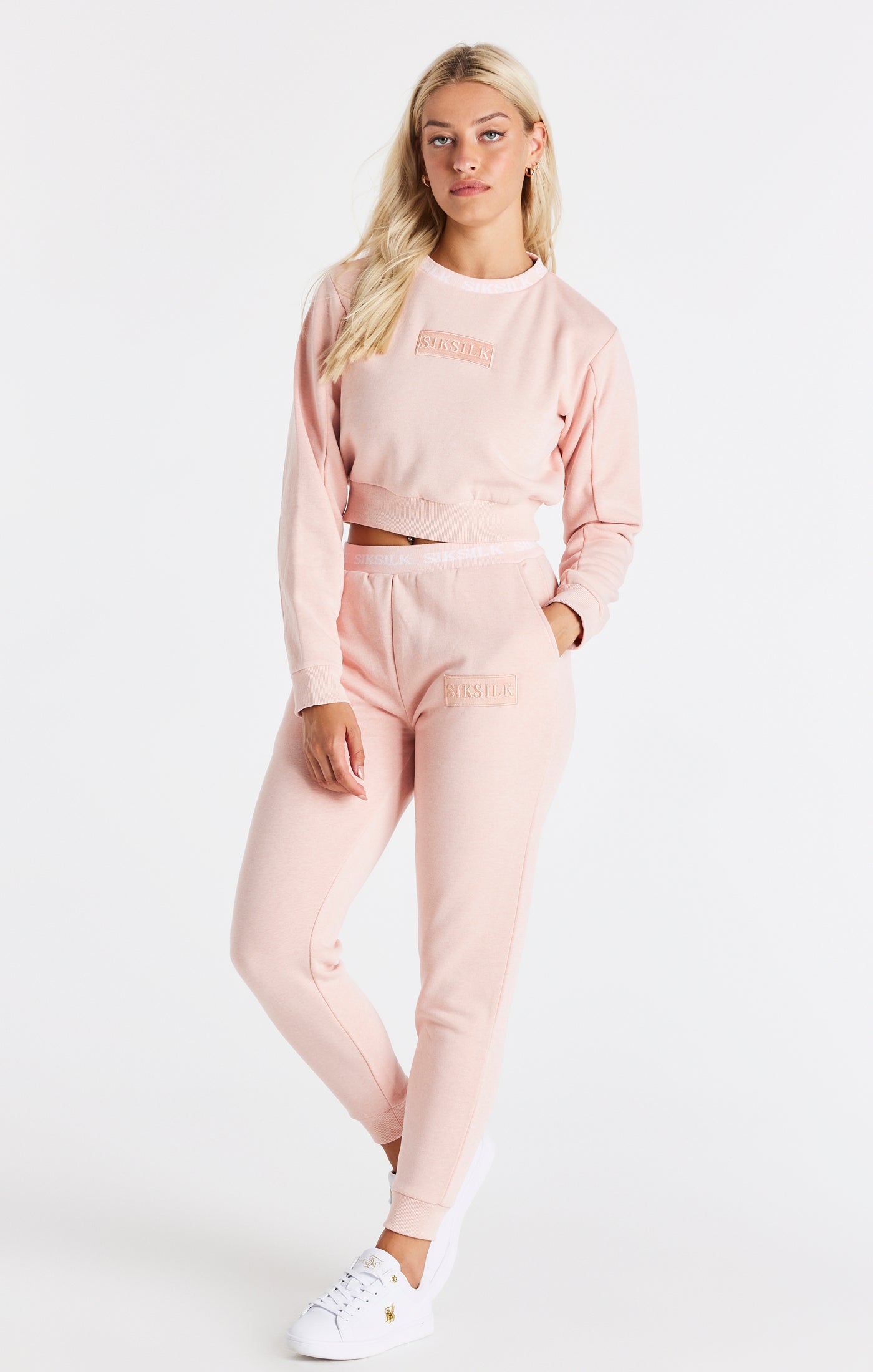 Load image into Gallery viewer, Pink Crop Sweat (4)