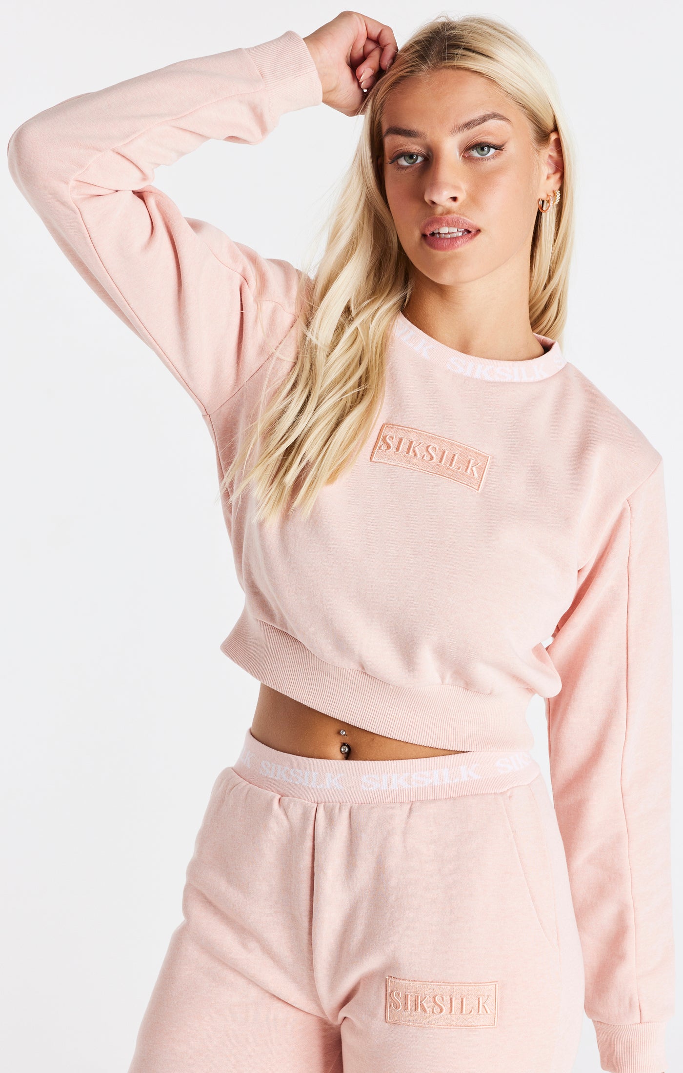 Load image into Gallery viewer, Pink Crop Sweat (1)