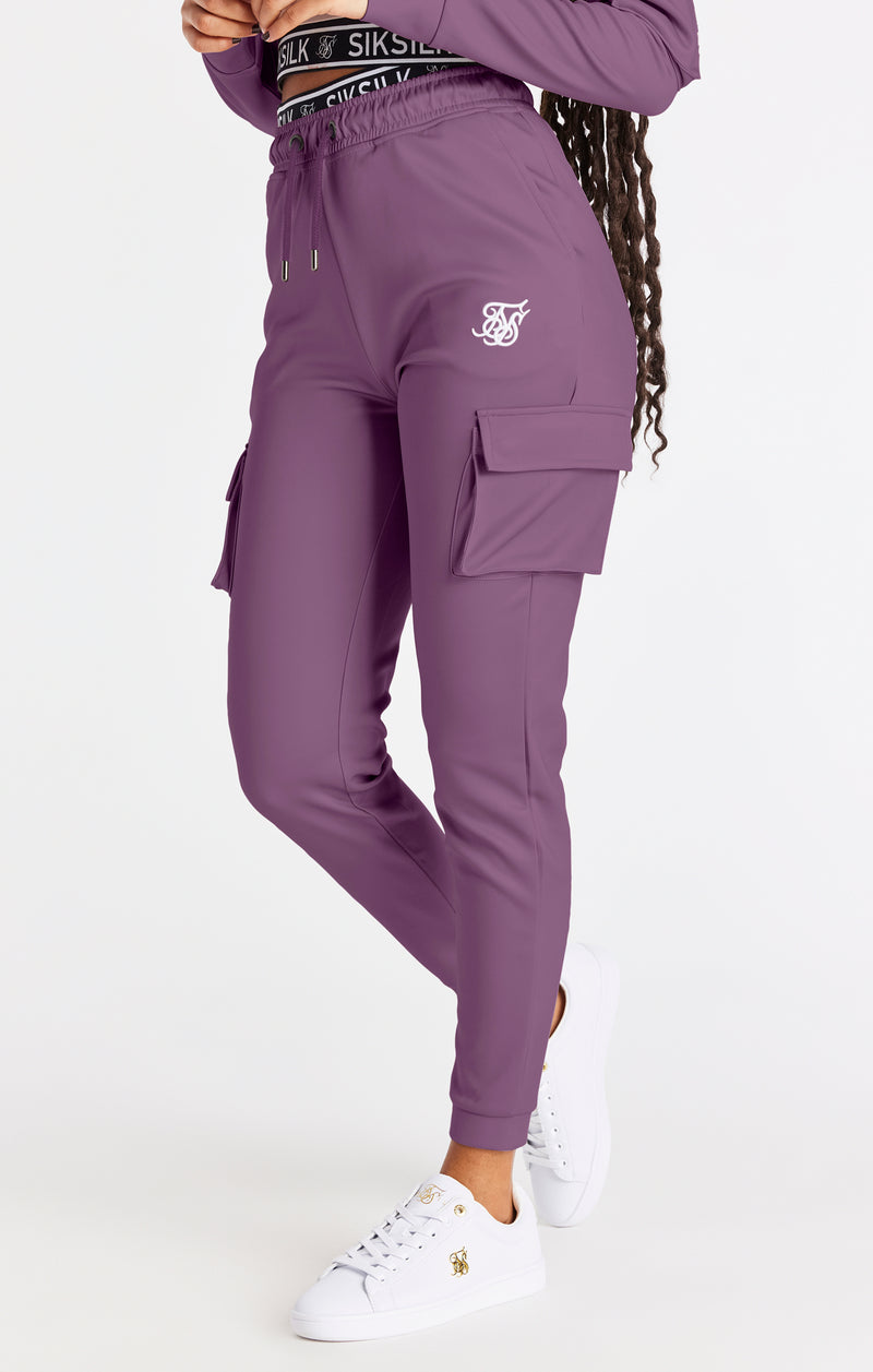 SikSilk Cargo Pants - Pink