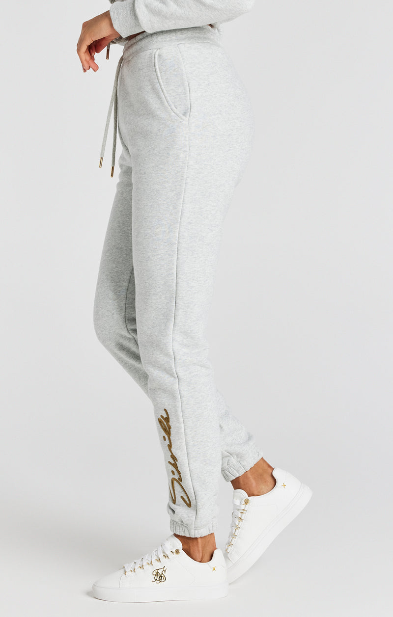 Grey Marl Signature Joggers (1)