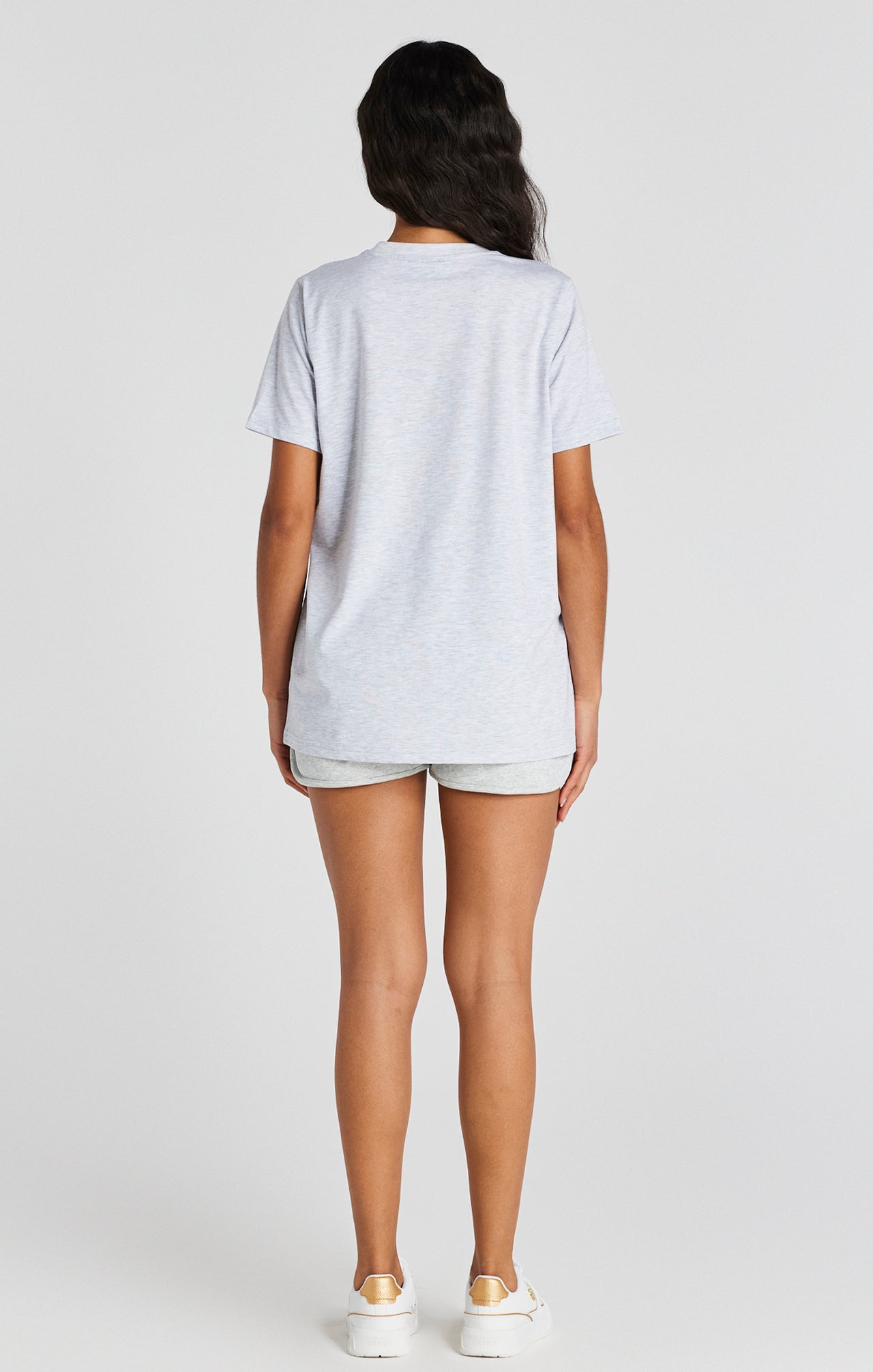 Grey Marl Signature Boyfriend T-Shirt (5)