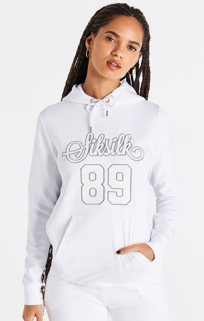 SikSilk Basketball Hoodie - White