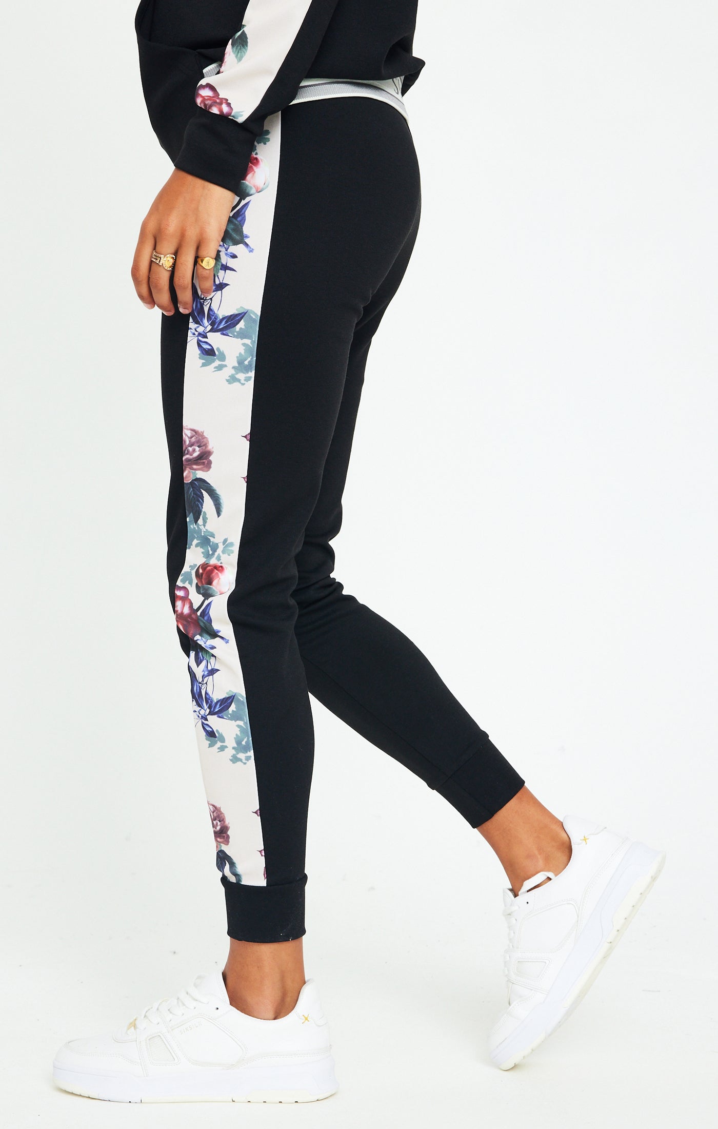 Load image into Gallery viewer, SikSilk Botanical Florals Pants - Black (1)