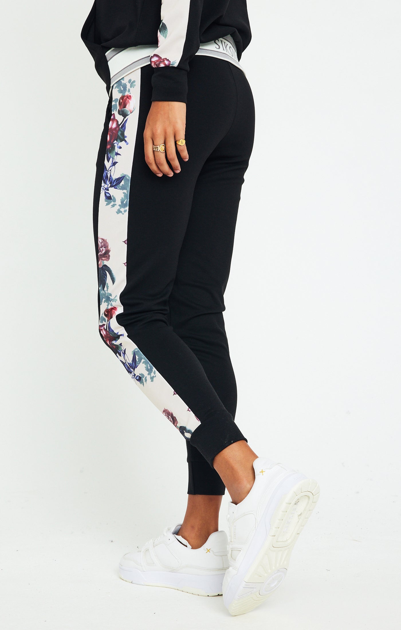 Load image into Gallery viewer, SikSilk Botanical Florals Pants - Black (2)
