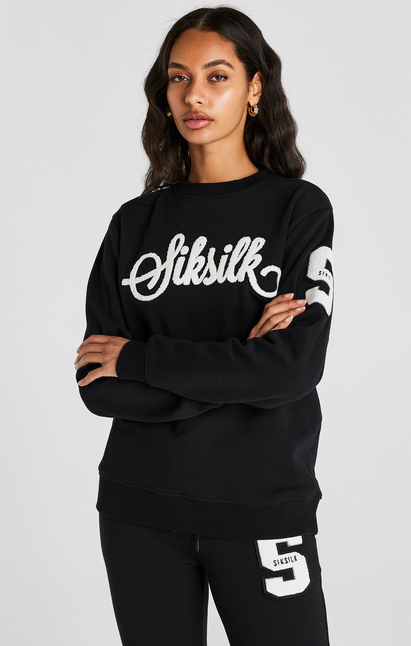 Black Varsity Logo Sweatshirt