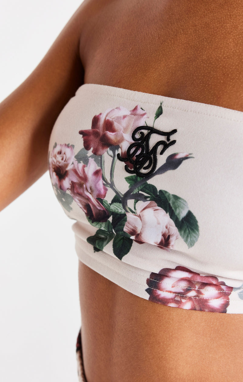 Ecru Floral Bandeau Top (1)