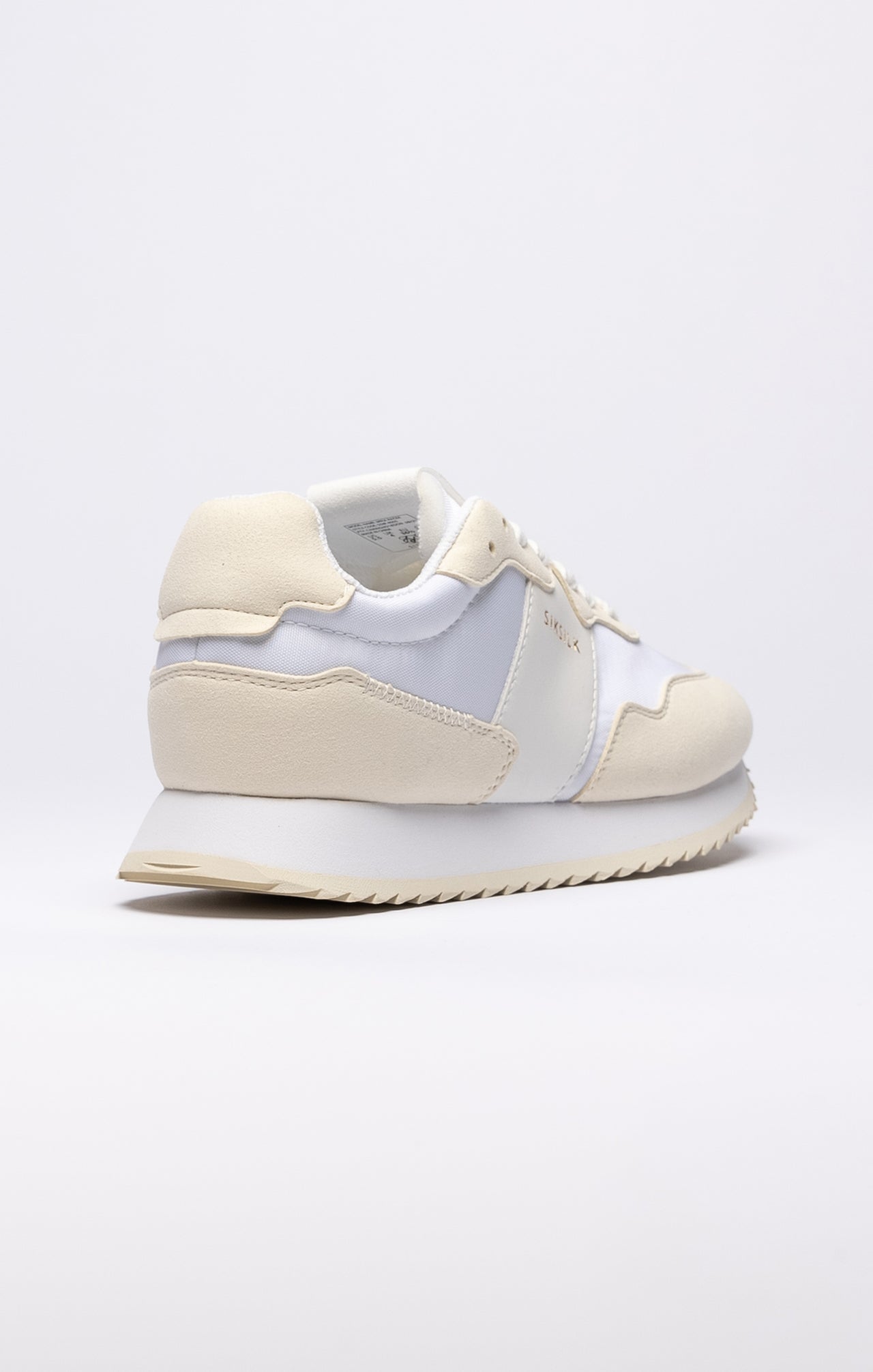 White Retro Running Trainer (1)