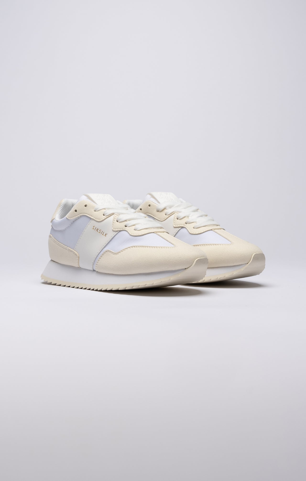 White Retro Running Trainer (3)