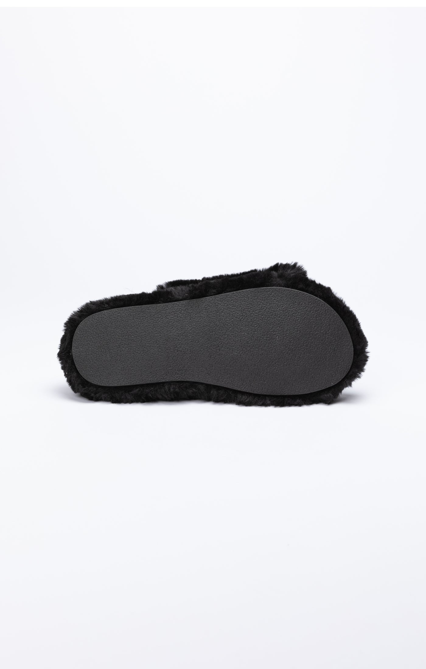 Load image into Gallery viewer, Black Fluffy Slide Slipper (4)