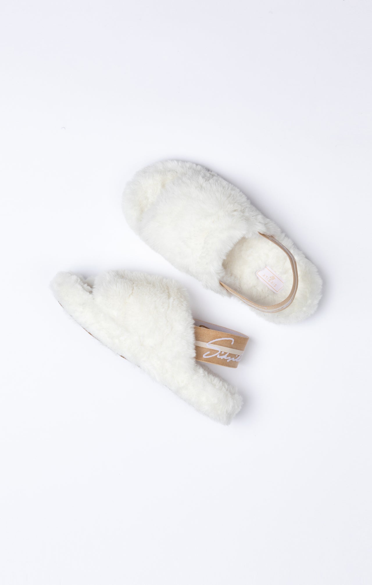 White Fluffy Slide Slipper (5)