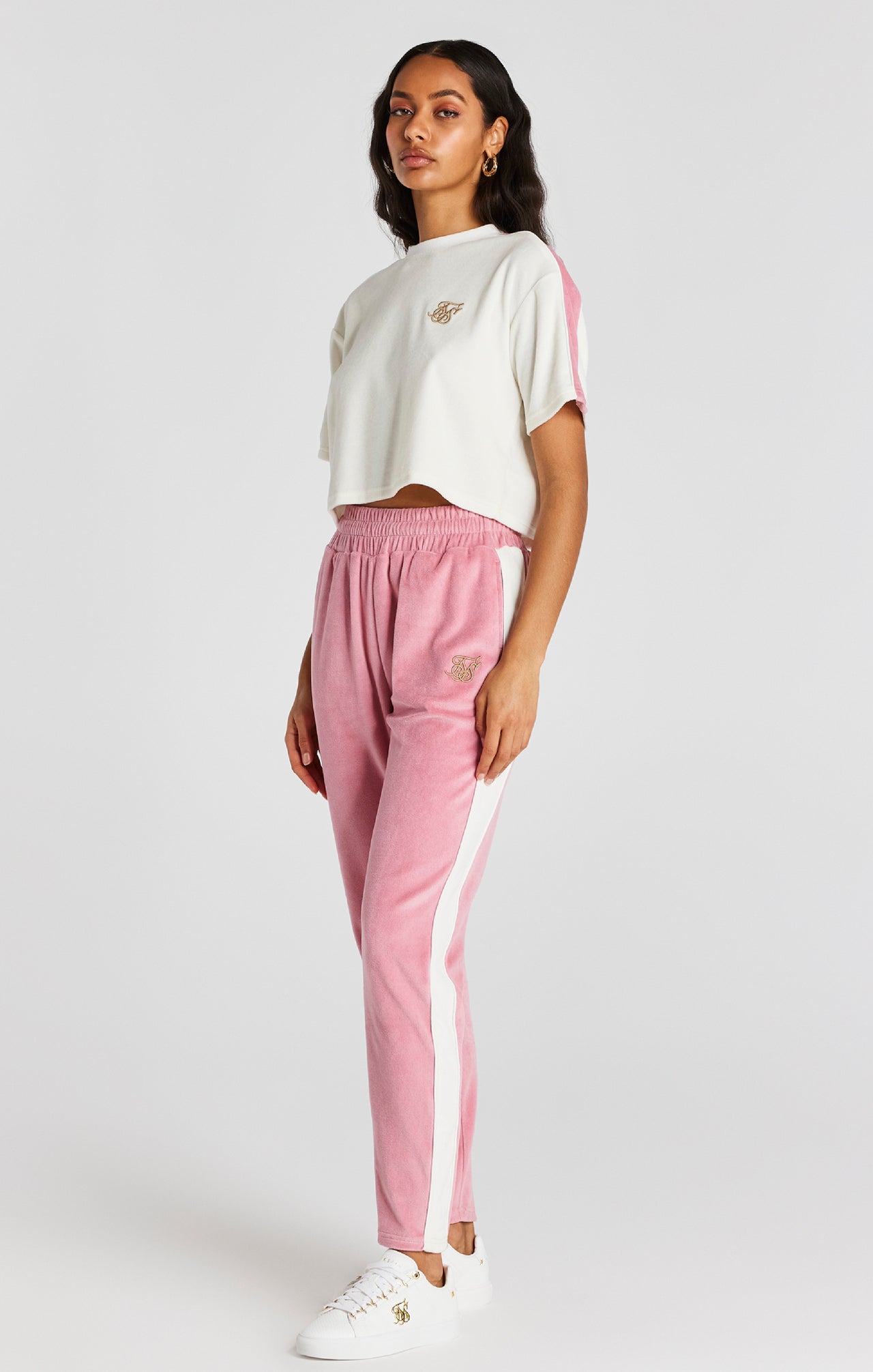 Pink Velour Track Pant (2)