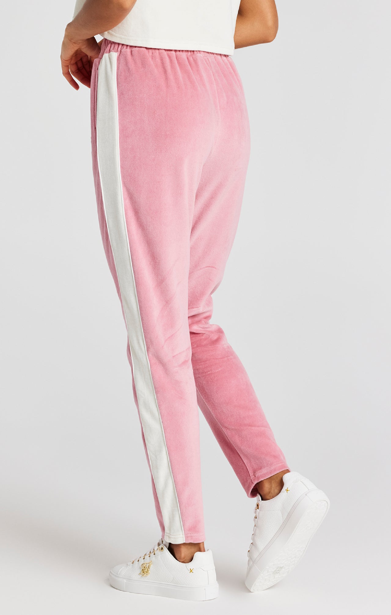 Pink Velour Track Pant (3)