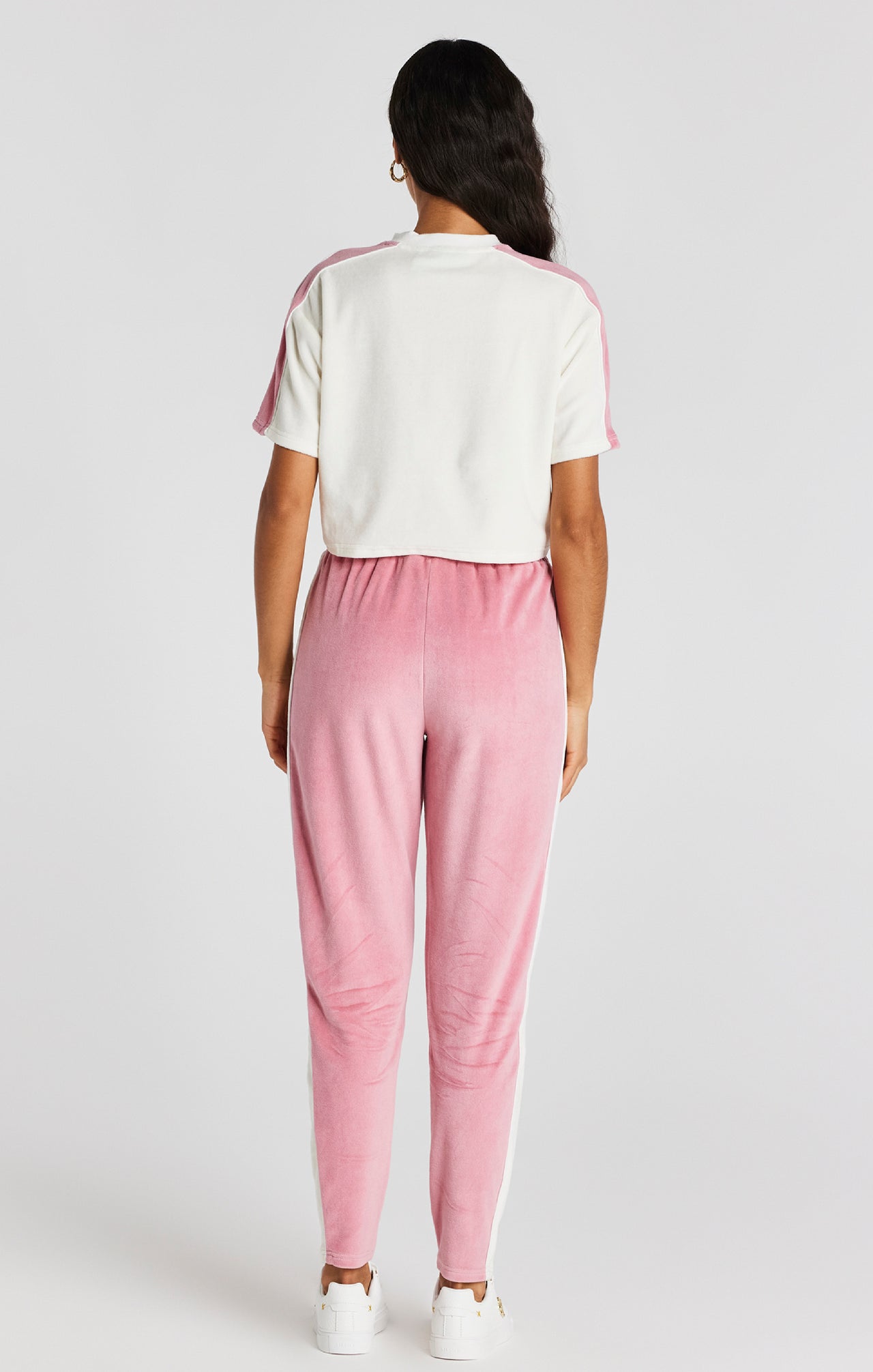 Pink Velour Track Pant (4)