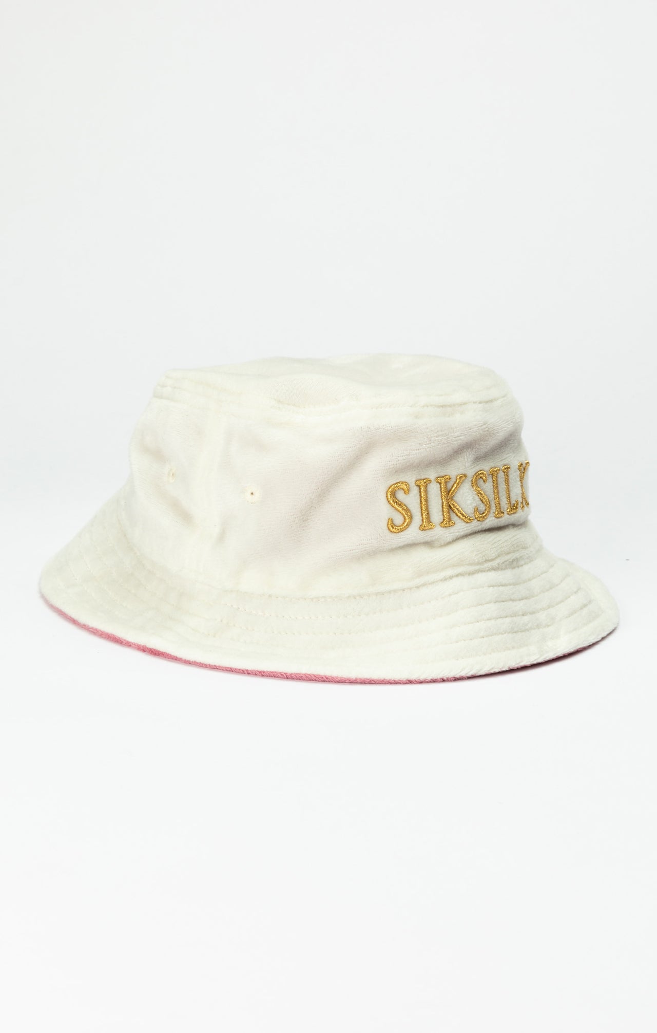 Ecru/Pink Reversible Bucket Hat (1)