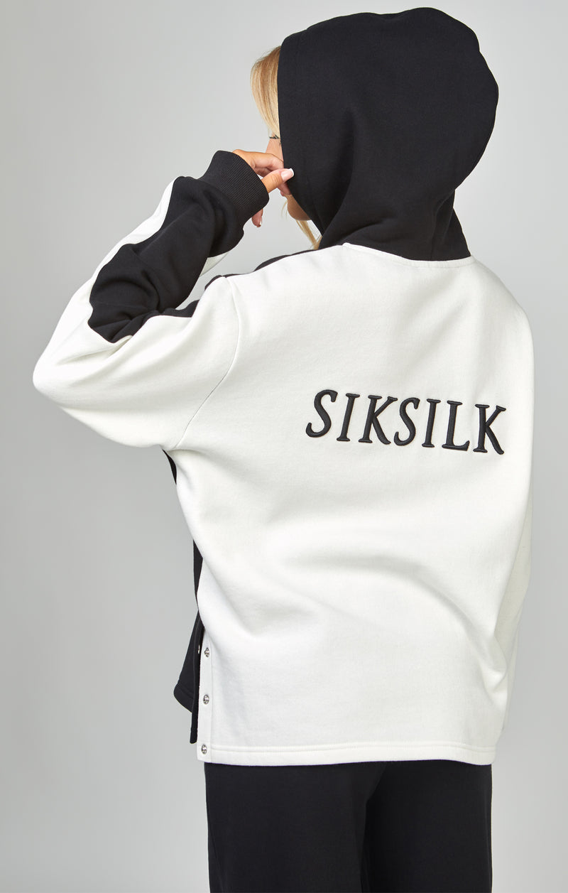 Black Contrast Oversized Overhead Hoodie (1)