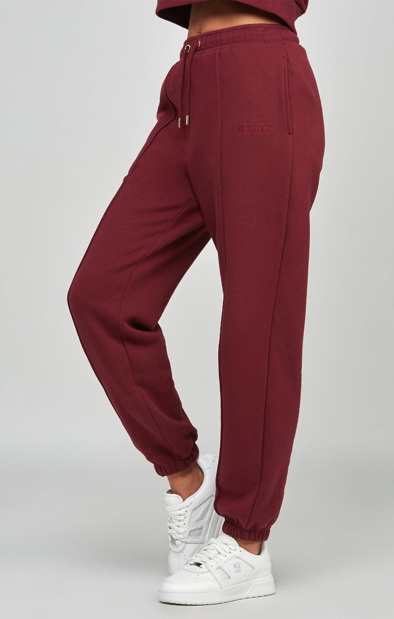 Burgundy Oversized Joggers