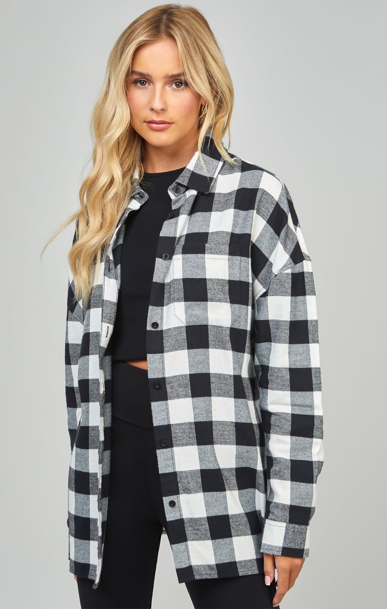 Black Check Shirt