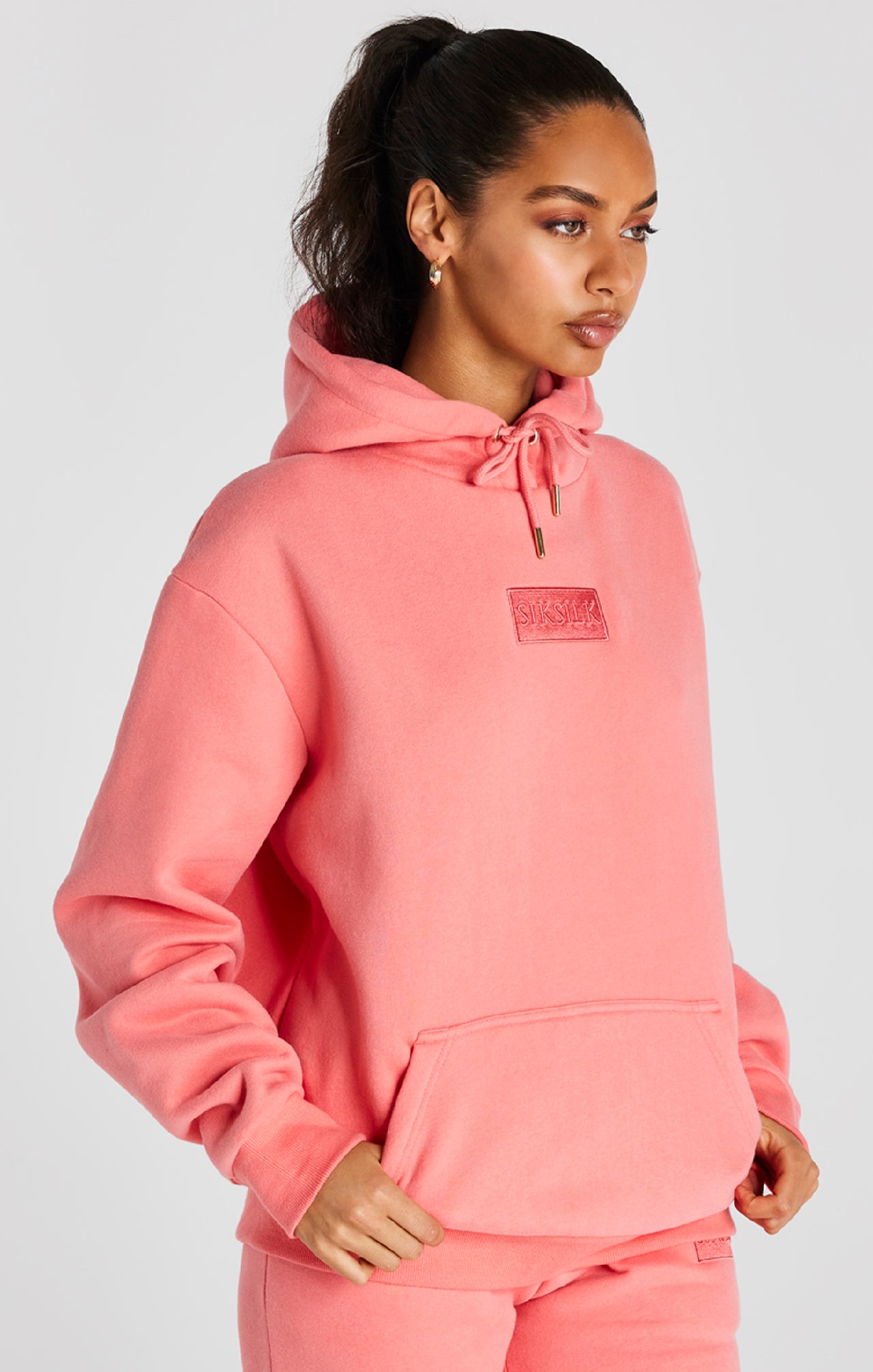 Coral Oversized Hoodie (5)
