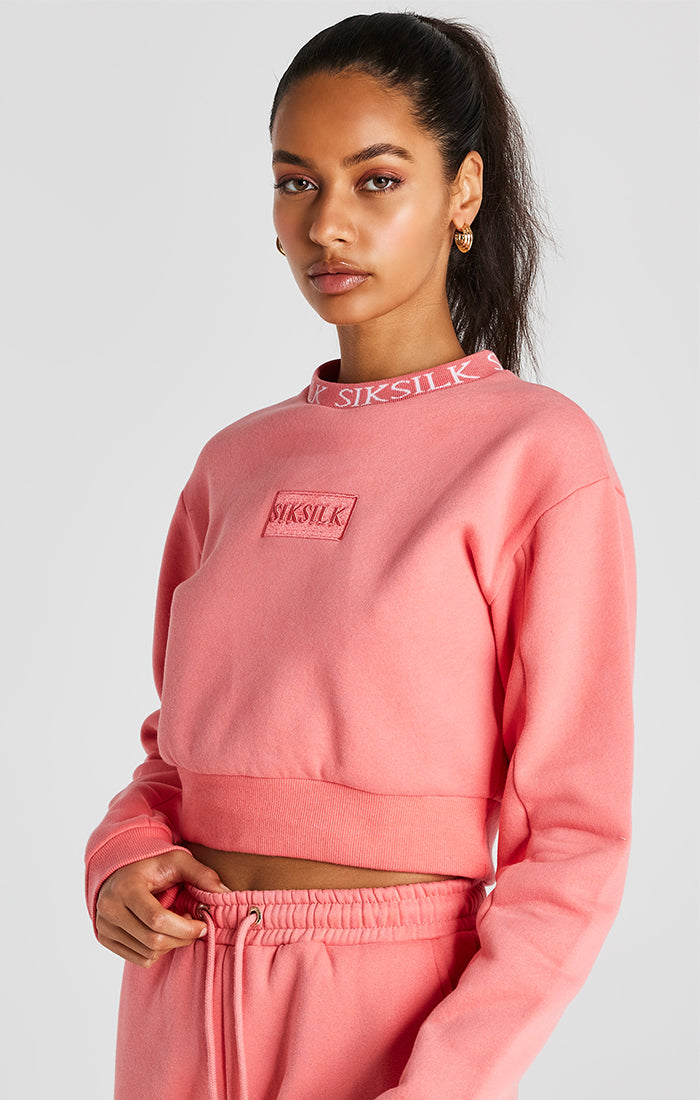 Coral Crew Sweatshirt