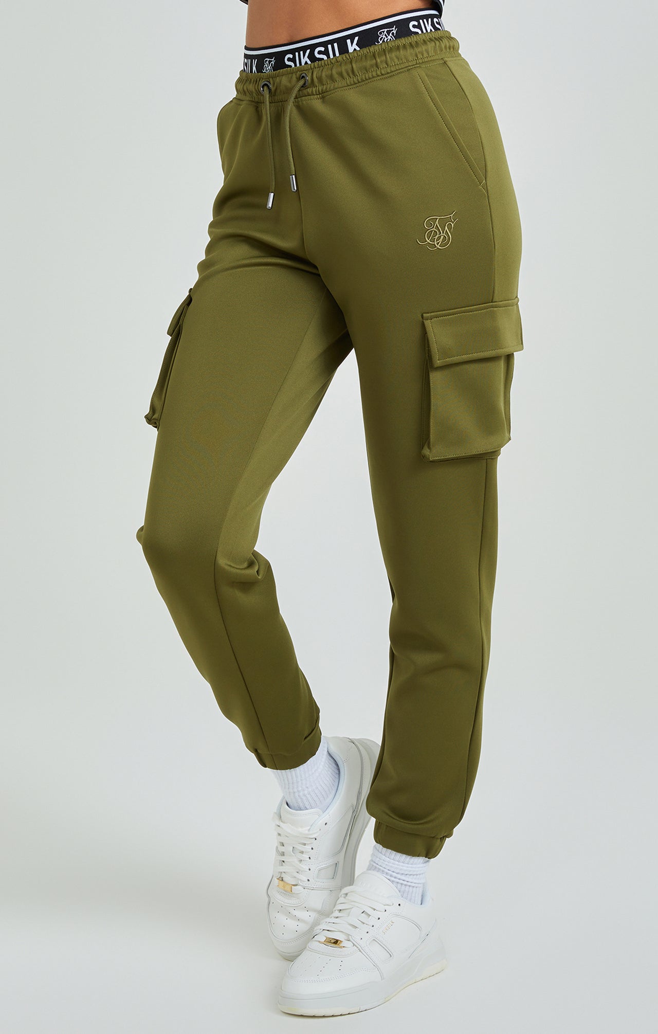 Khaki Cargo Pocket Track Pant